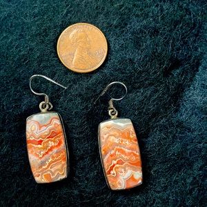 Earrings with Natural Stone